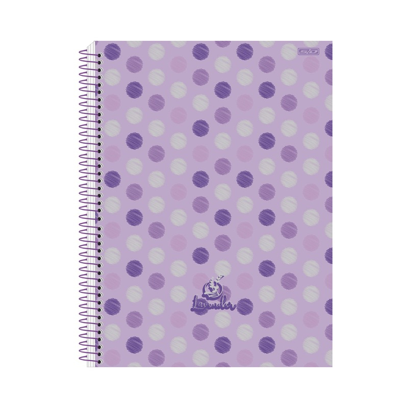 CADERNO UNIVERSITÁRIO 10M 160F - LAVENDER