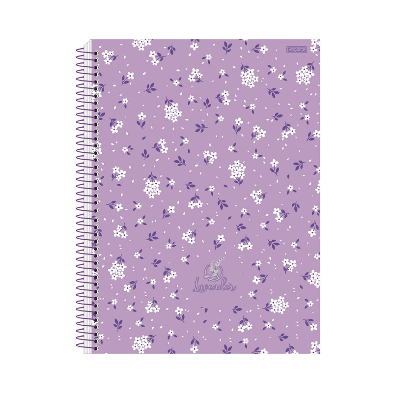 CADERNO UNIVERSITÁRIO 10M 160F - LAVENDER