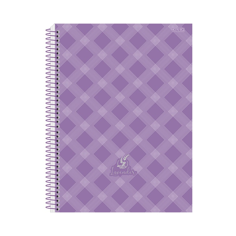CADERNO UNIVERSITÁRIO 10M 160F - LAVENDER