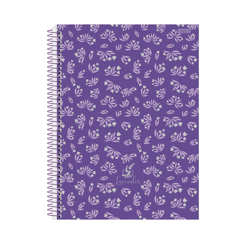 CADERNO UNIVERSITÁRIO 10M 160F - LAVENDER