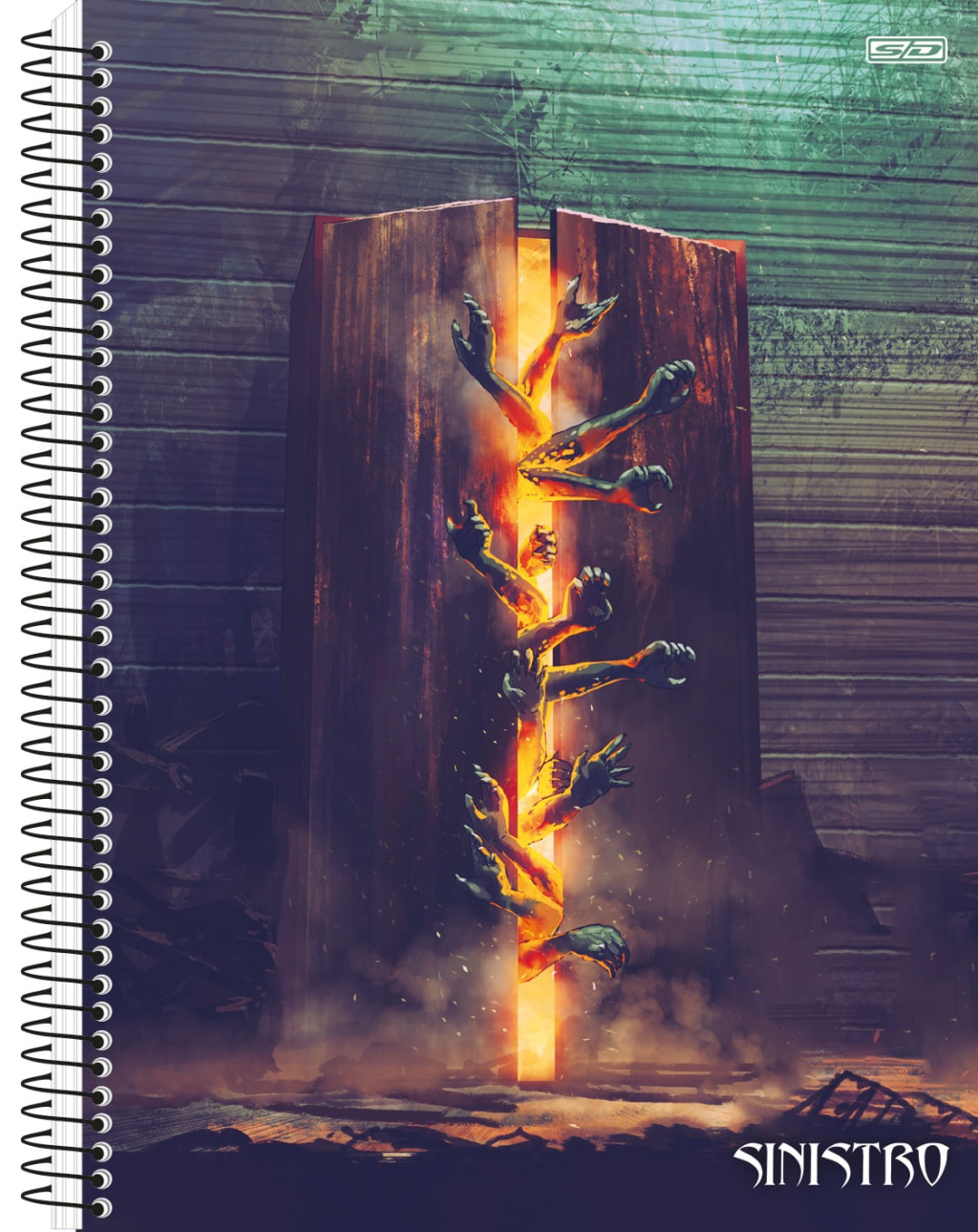 CADERNO UNIVERSITÁRIO 10M 160F - SINISTRO