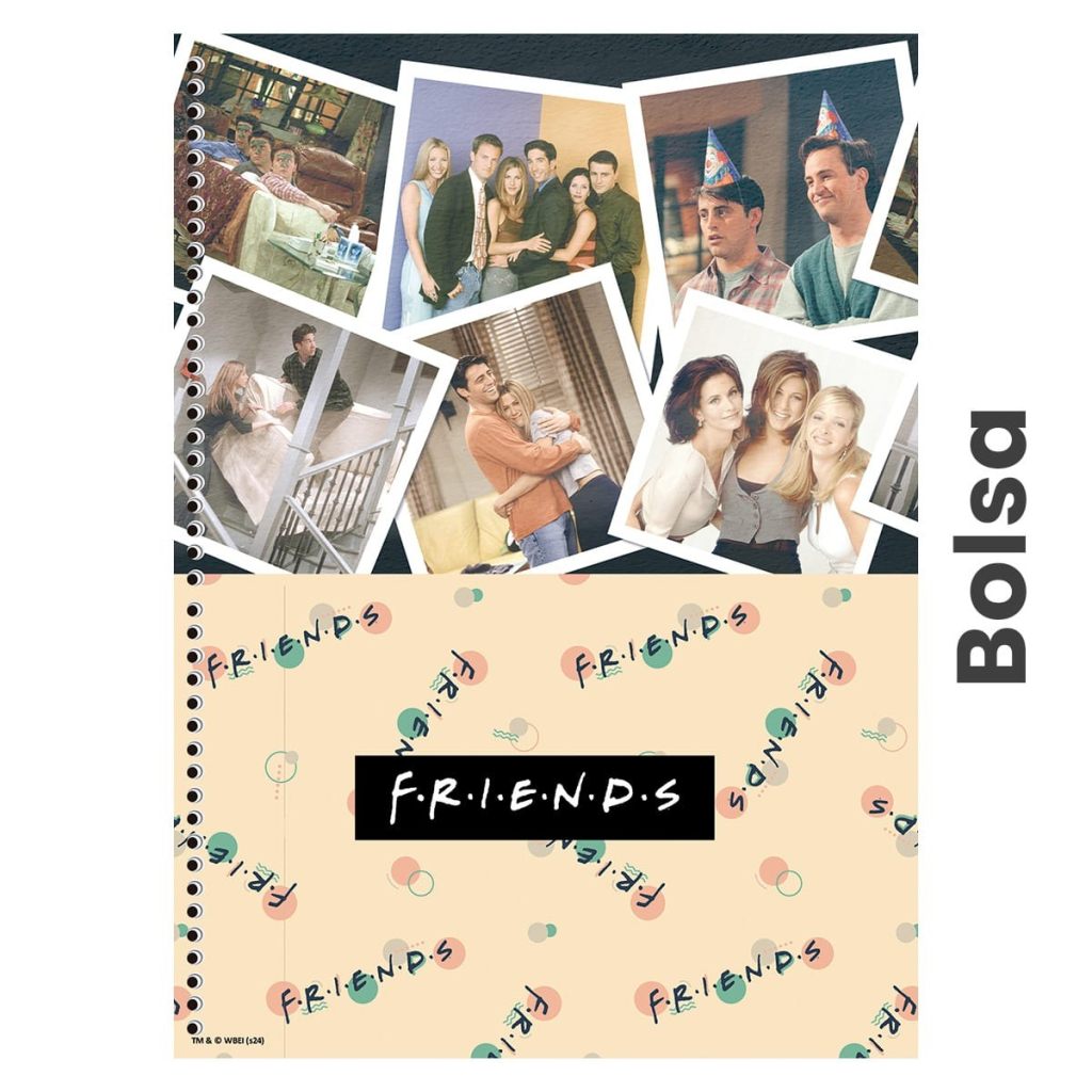 CADERNO UNIVERSITÁRIO 1M 80F - FRIENDS