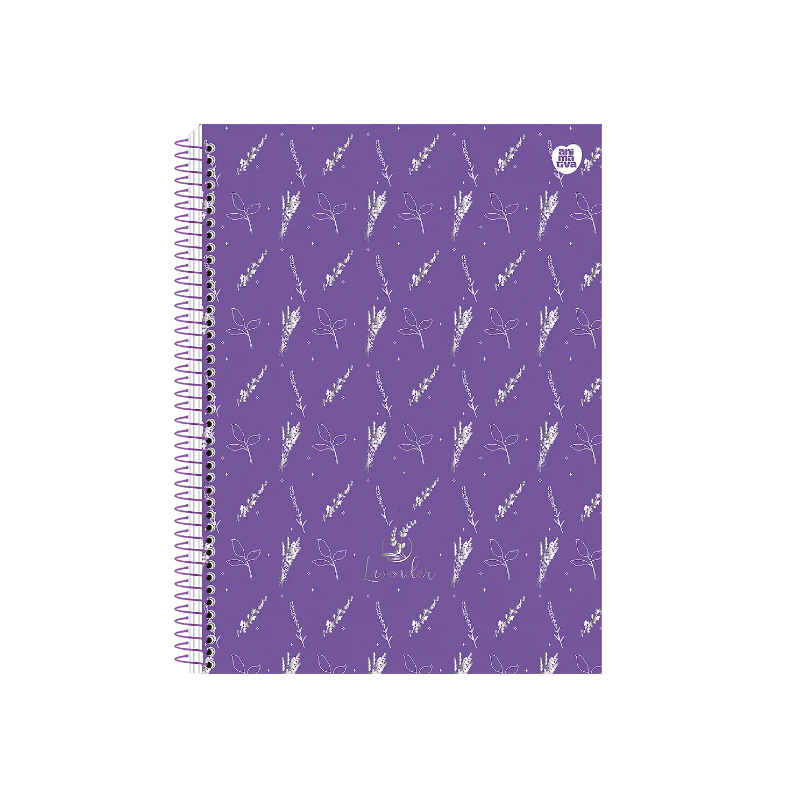 CADERNO UNIVERSITÁRIO 1M 80F - LAVENDER