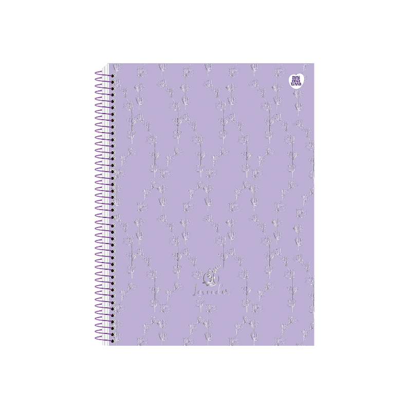 CADERNO UNIVERSITÁRIO 1M 80F - LAVENDER