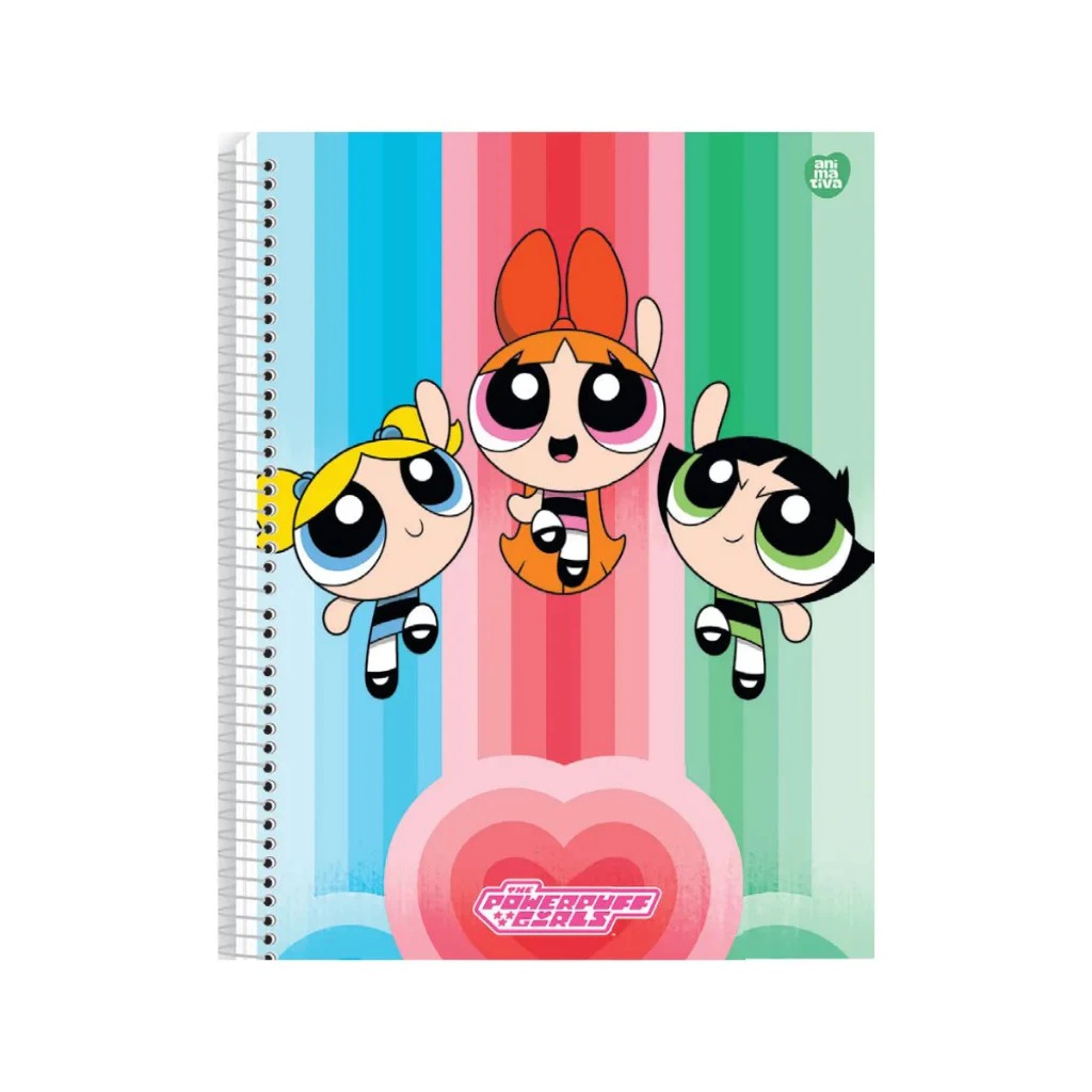 CADERNO UNIVERSITÁRIO 1M 80F - MENINAS SUPER PODEROSAS
