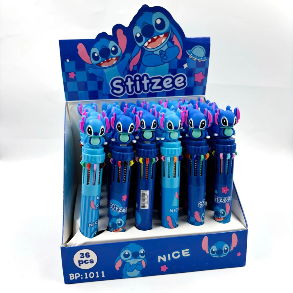 Caneta 10 Cores - Stitch