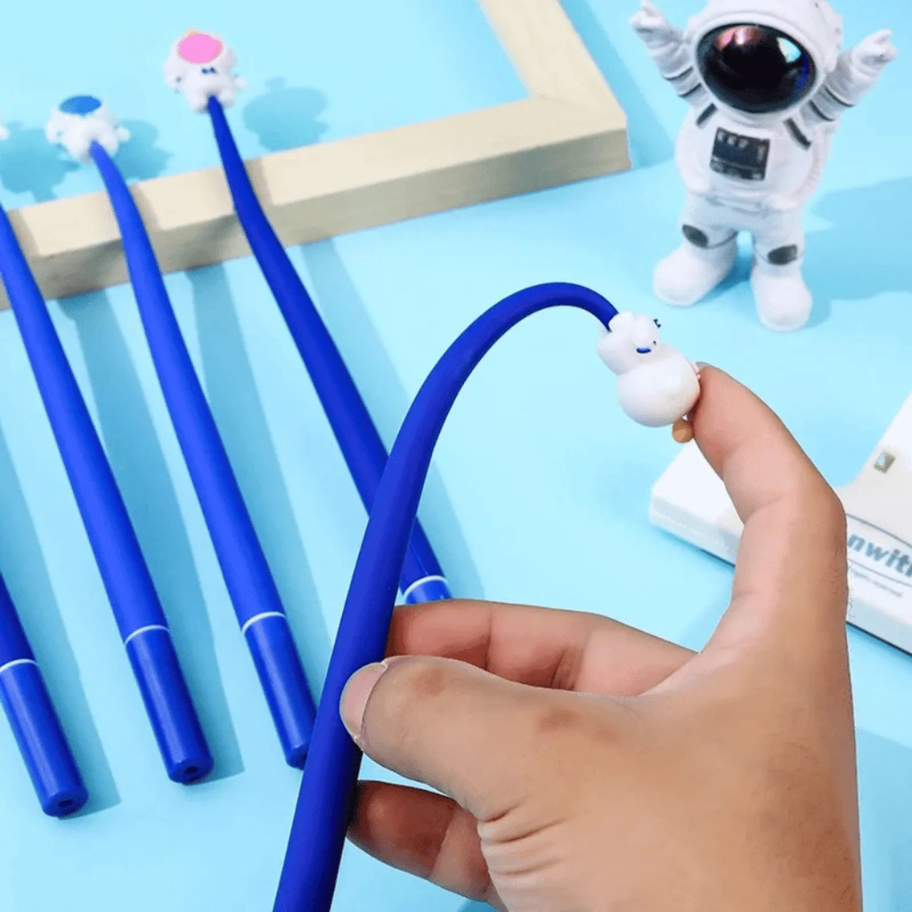 Caneta Flexível Dancante Astronauta