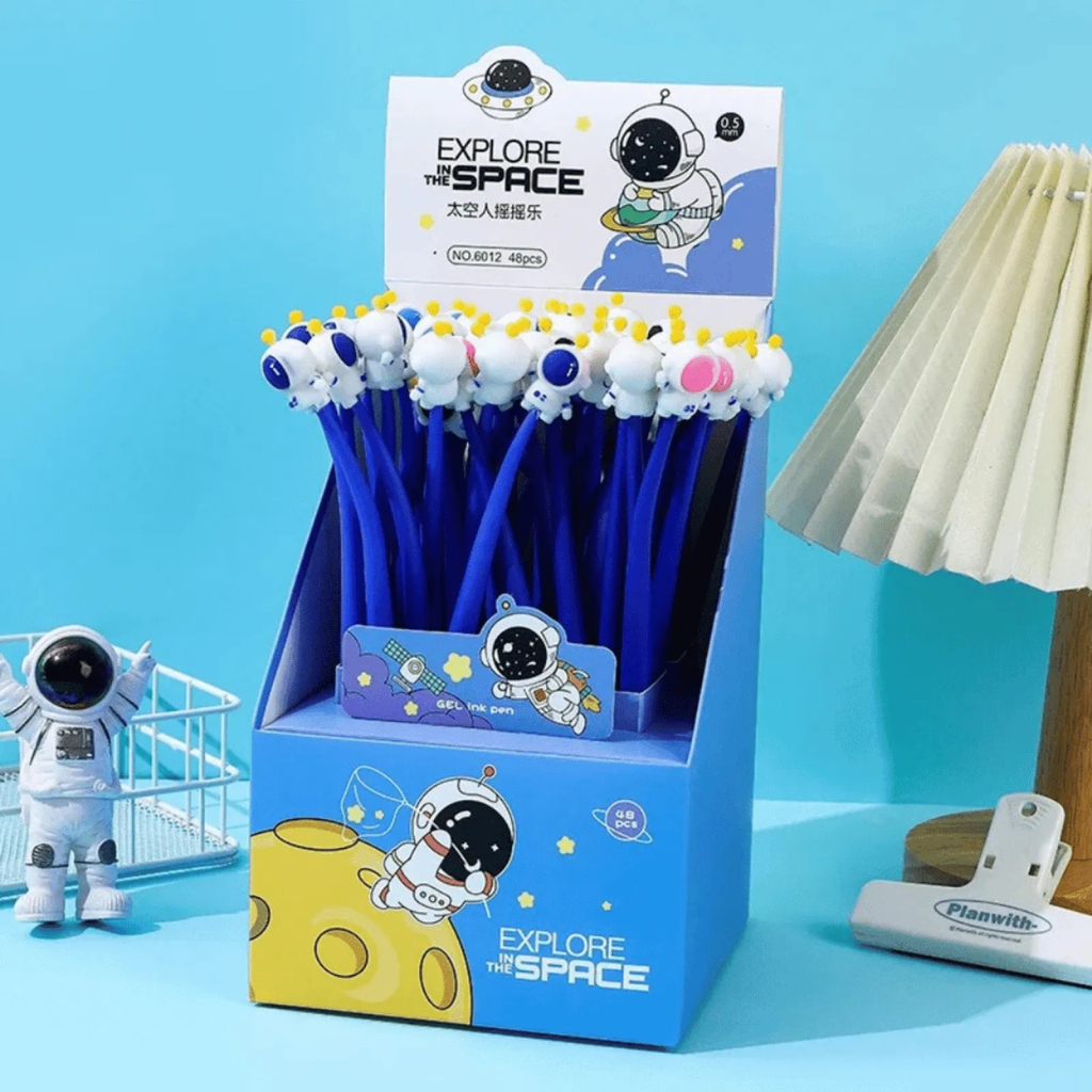 Caneta Flexível Dancante Astronauta
