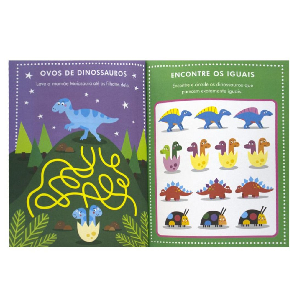 Aventuras com Adesivos - Livro de Atividades: Dinossauros