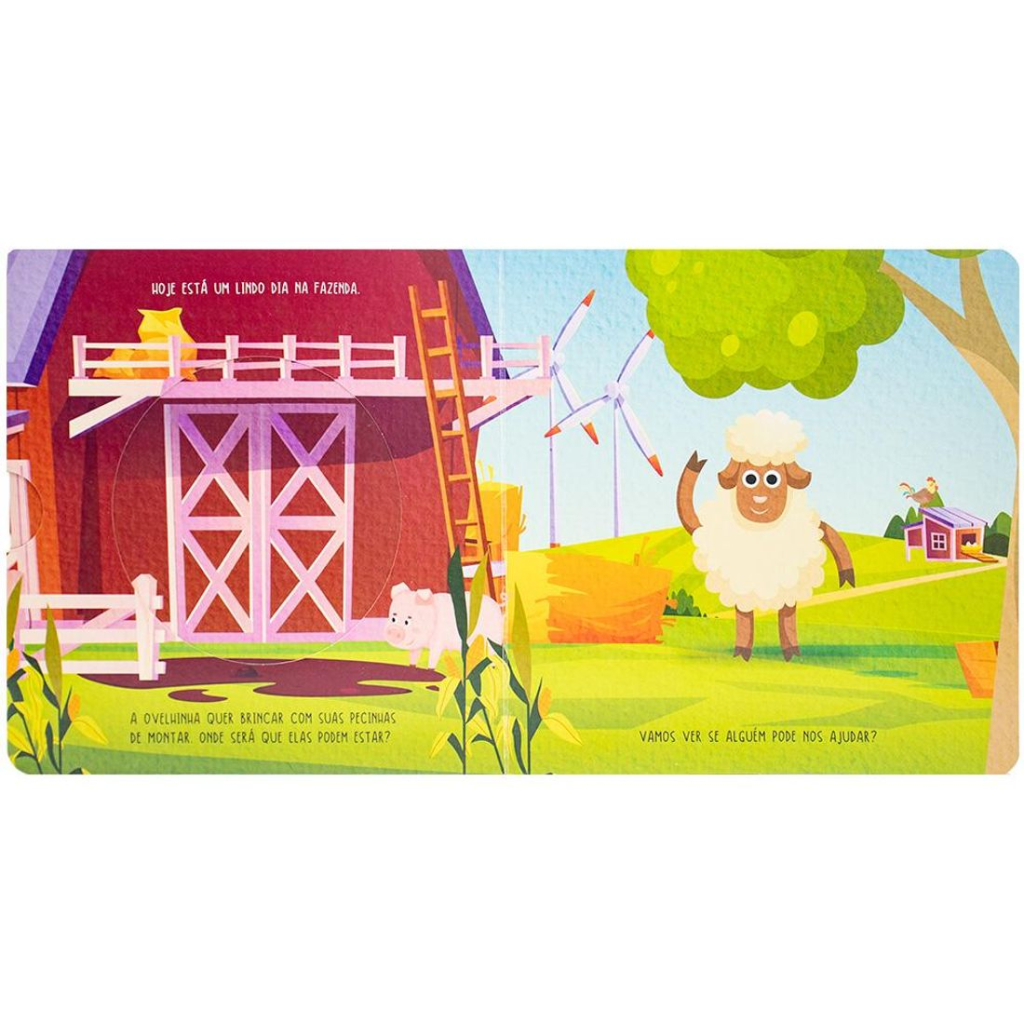 Livro Quebra-cabeça de madeira: Fazenda