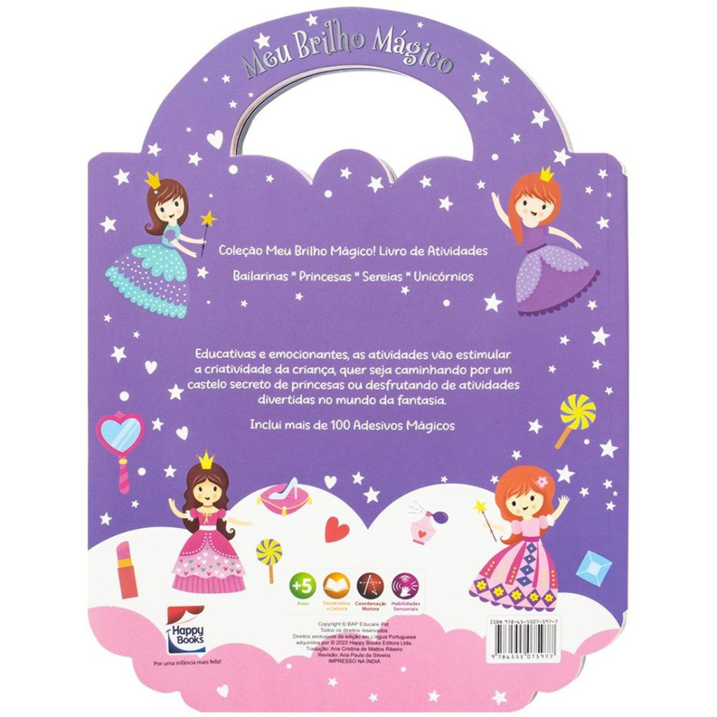 Meu Brilho Mágico! Livro de Atividades: Princesas