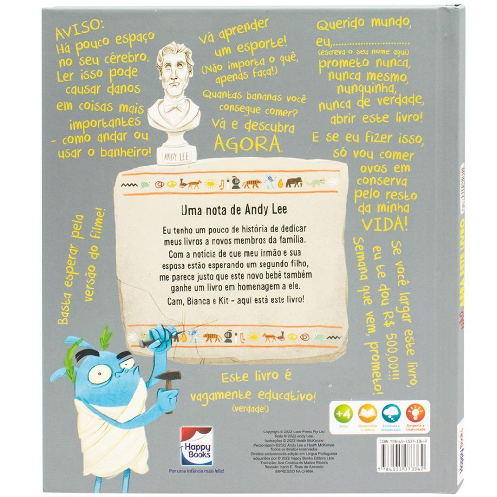 Não abra este livro.. Para a Eternidade