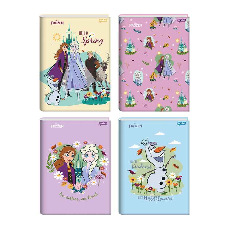CADERNO BROCHURA 1/1 80FLS - FROZEN