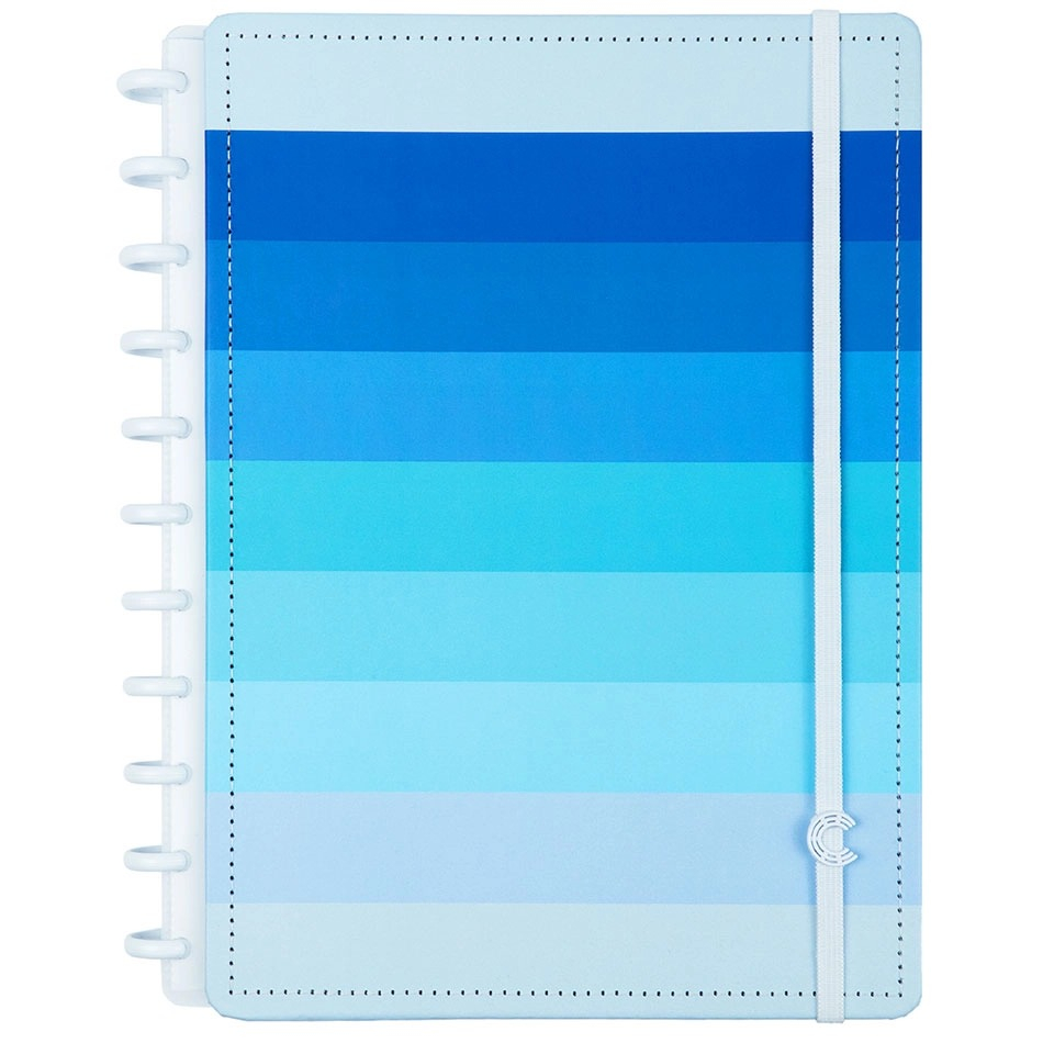 COMBO CADERNO INTELIGENTE SHADES OF BLUE + 5 STABILO POINT88