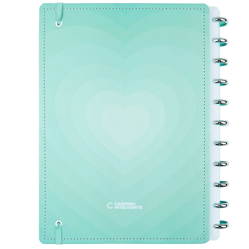 CADERNO INTELIGENTE TURQUOISE LOVE - GRANDE
