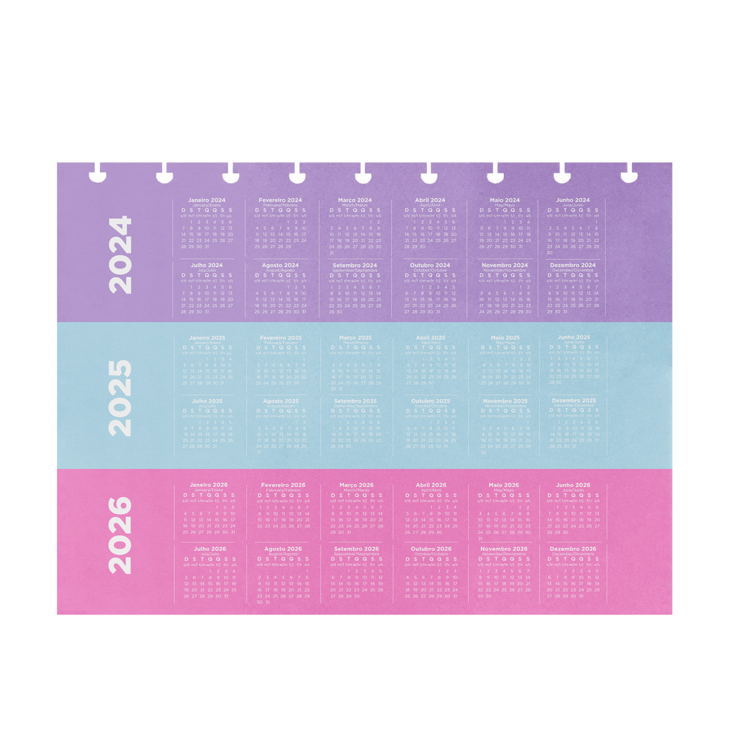Refil Planner de Mesa Caderno Inteligente