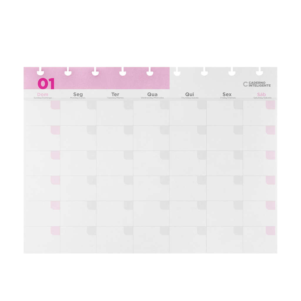 Refil Planner de Mesa Caderno Inteligente