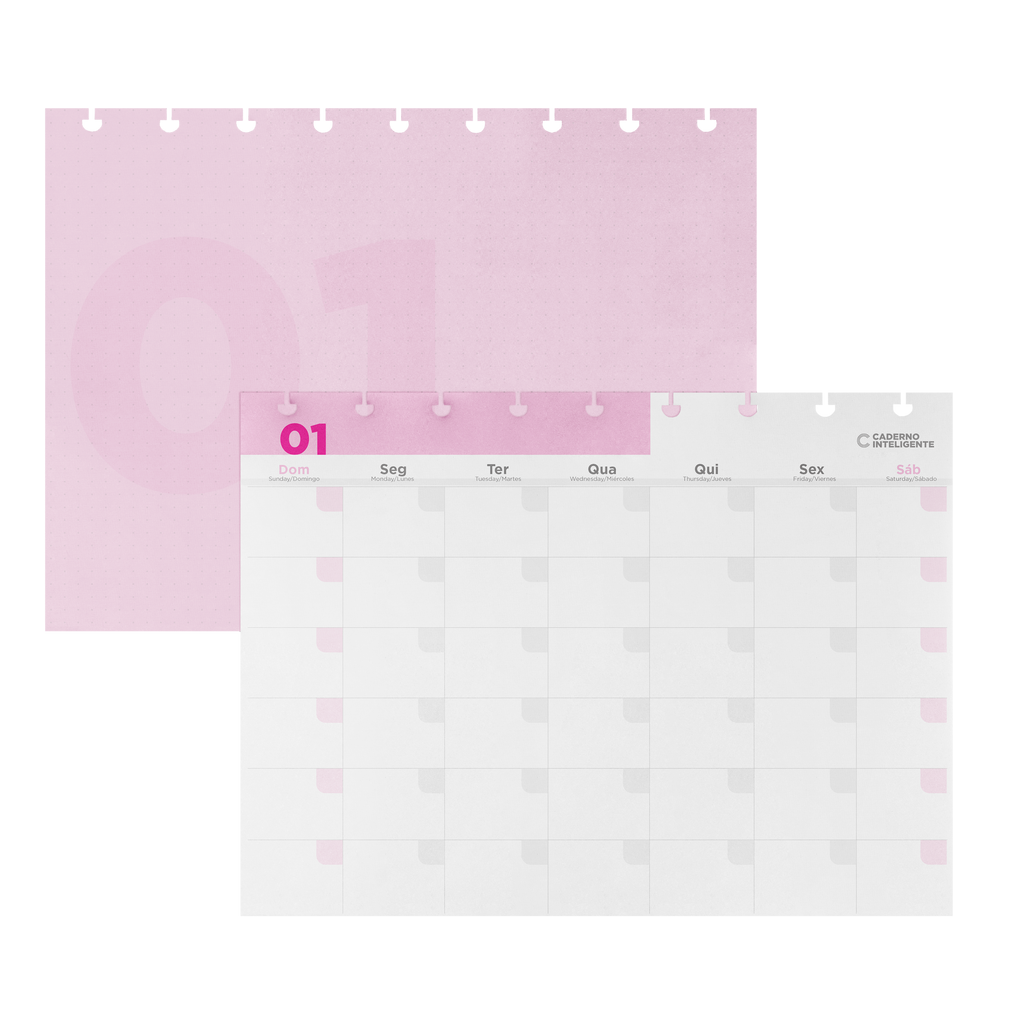 Refil Planner de Mesa Caderno Inteligente