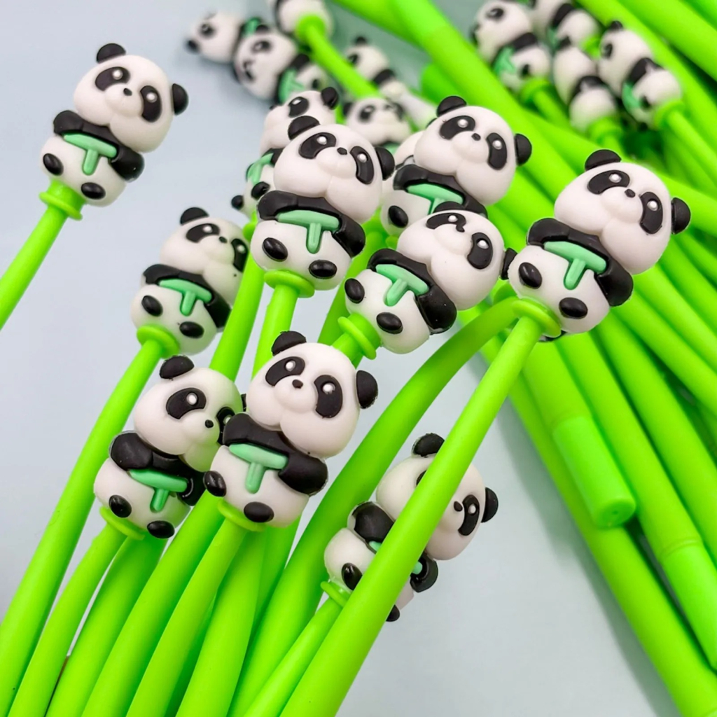 Caneta Flexível Dancante Panda