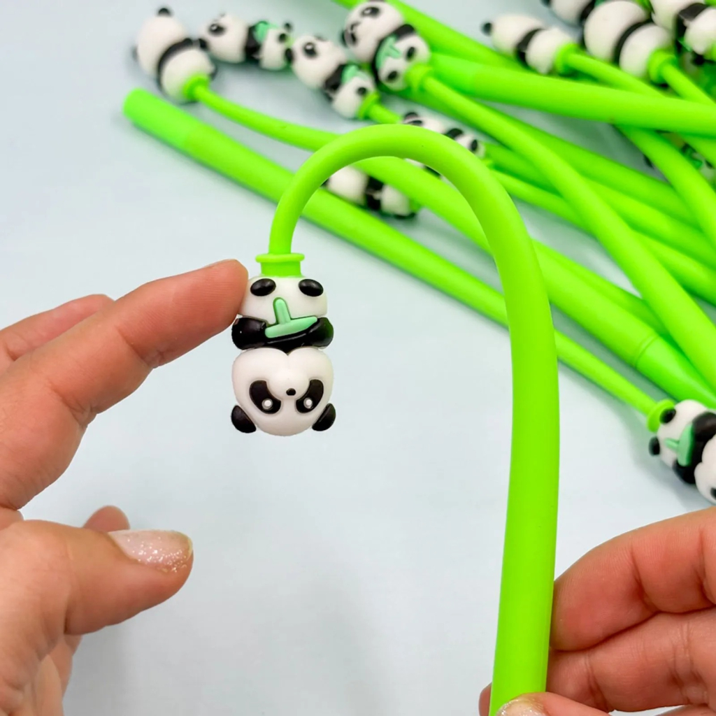 Caneta Flexível Dancante Panda