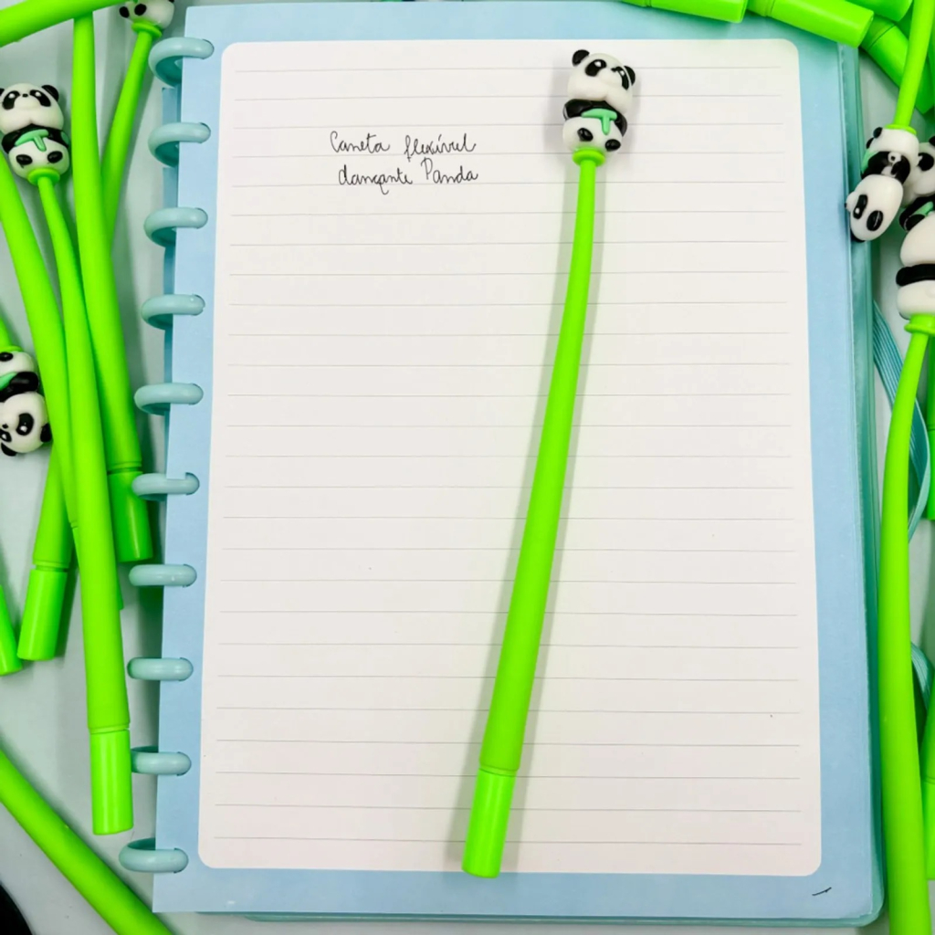 Caneta Flexível Dancante Panda