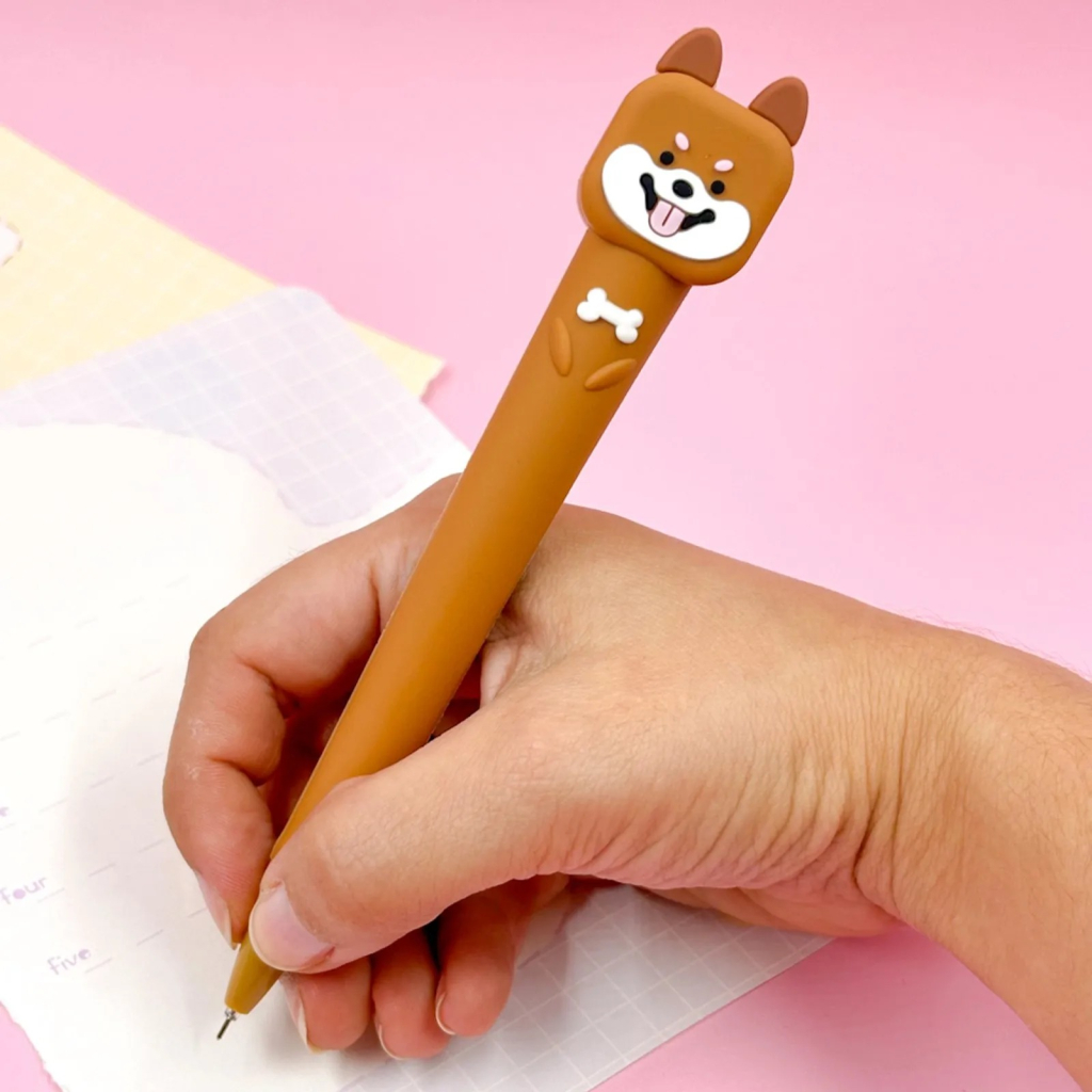 Caneta Fofa Emborrachada Dog