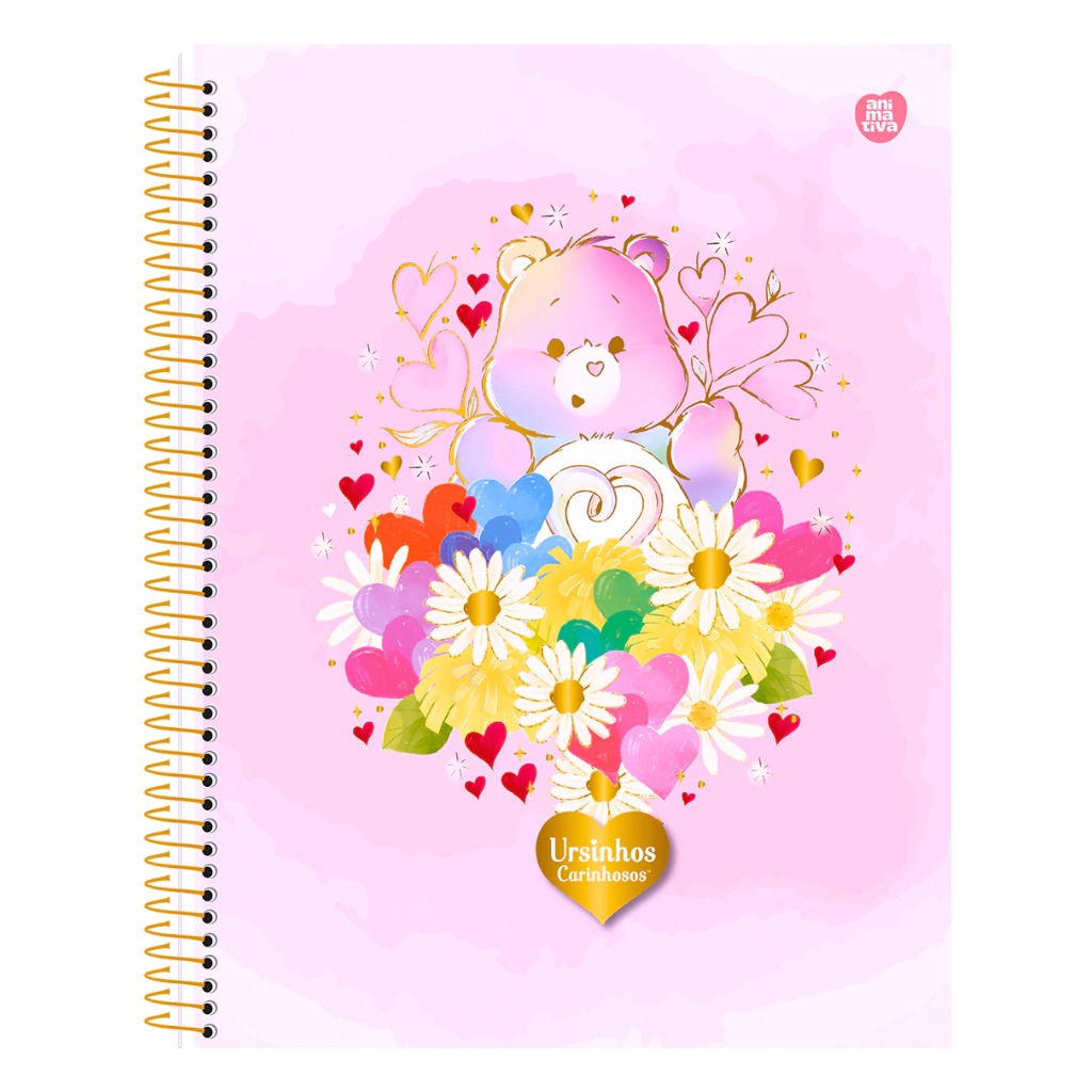 CADERNO COLEGIAL 10M 160F - URSINHOS CARINHOSOS