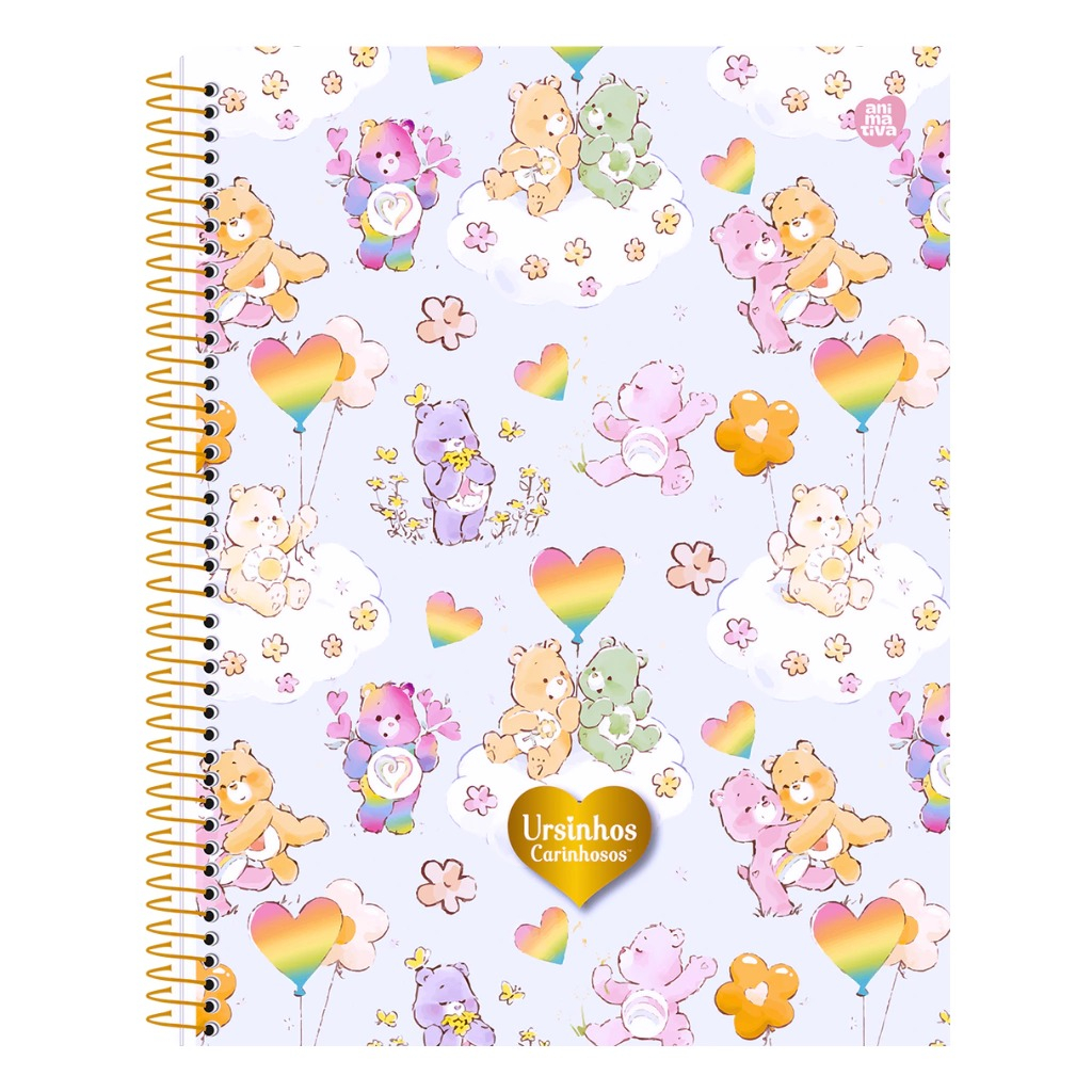 CADERNO COLEGIAL 10M 160F - URSINHOS CARINHOSOS