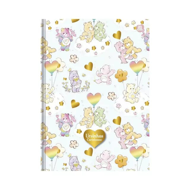 CADERNO COLEGIAL COSTURADO 160F - URSINHOS CARINHOSOS