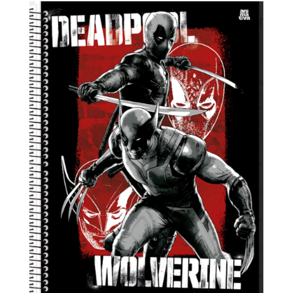 CADERNO UNIVERSITÁRIO 10M 160F- DEADPOOL