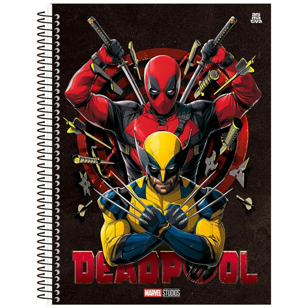 CADERNO UNIVERSITÁRIO 10M 160F- DEADPOOL