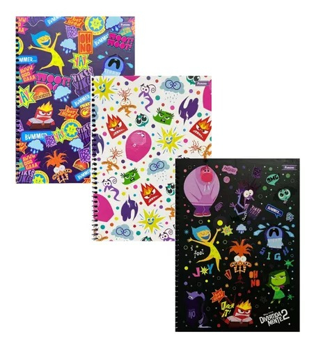 CADERNO UNIVERSITÁRIO 80F 1M - DIVERTIDAMENTE com Aroma Exclusivo O Boticário