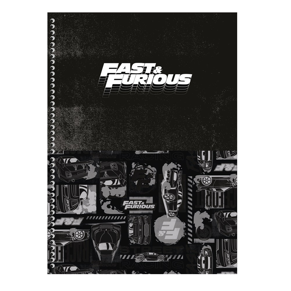 CADERNO UNIVERSITÁRIO 80F 1M -VELOZES E FURIOSOS