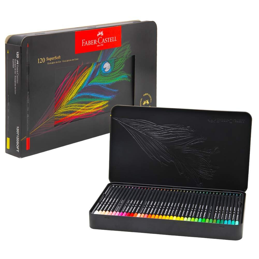 LATA ECOLAPIS DE COR SUPERSOFT 120 CORES FABER-CASTELL