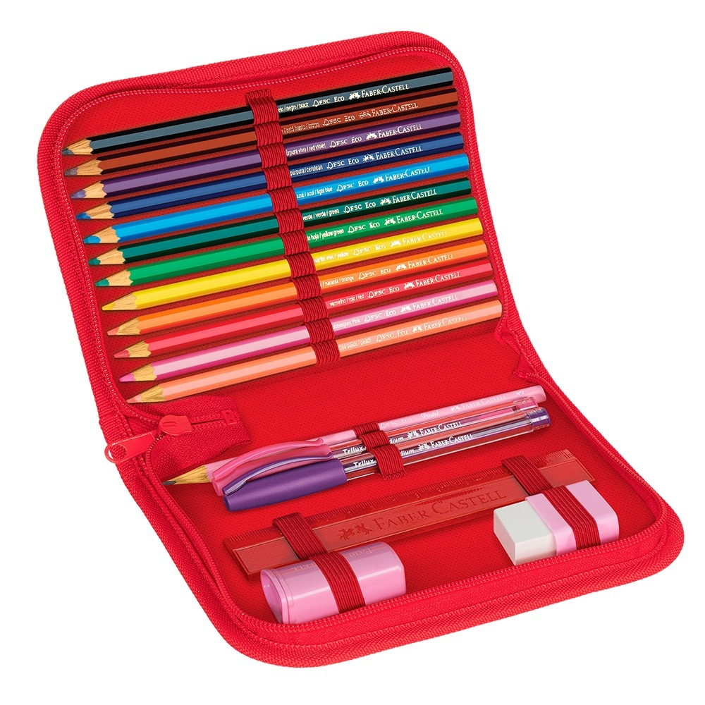 ESTOJO NYLON BORBOLETA FABER-CASTELL