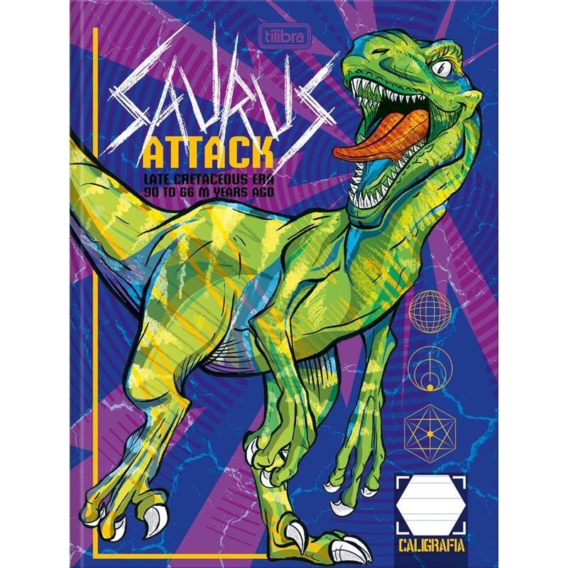 CADERNO CALIGRAFIA RAPTOR 40FLS. BROCHURA - TILIBRA