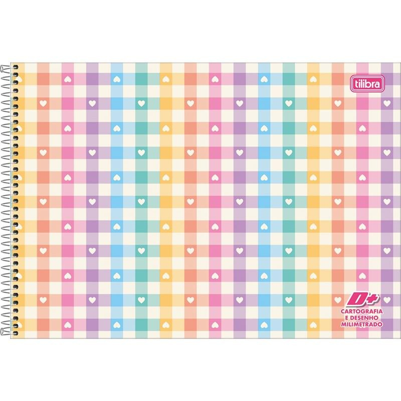 CADERNO DESENHO MILIMETRADO D+  MENINA 96FLS - TILIBRA