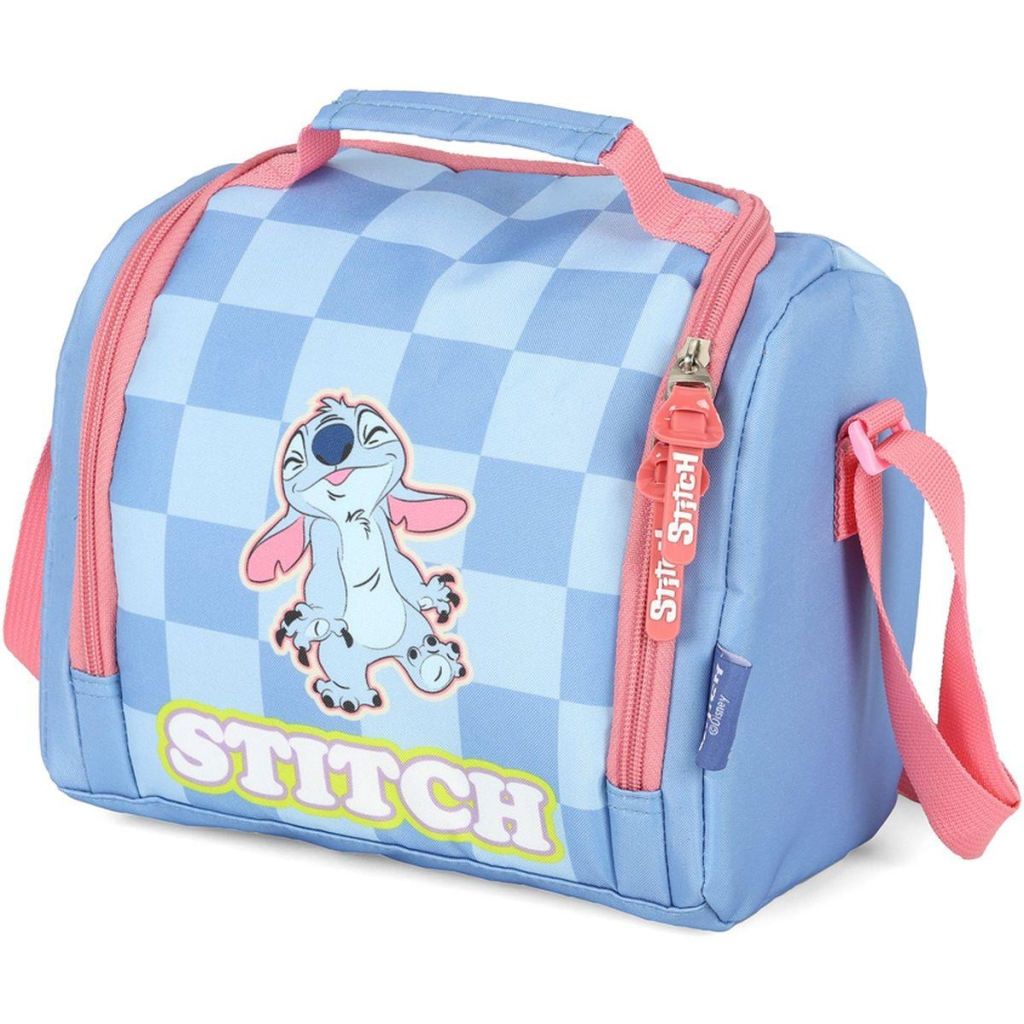 LANCHEIRA TERMICA STITCH MAO/OMBRO AZUL - LUXCEL
