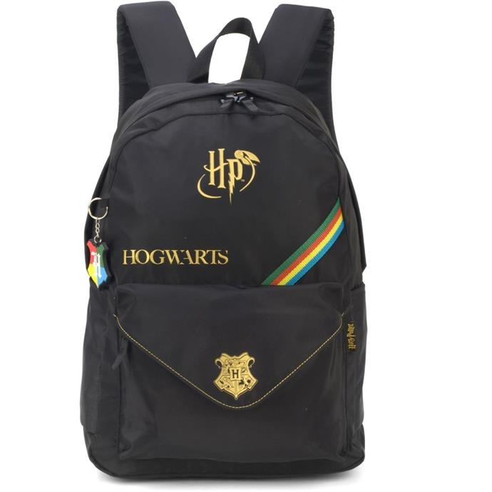 MOCHILA HARRY POTTER G PRETA - LUXCEL