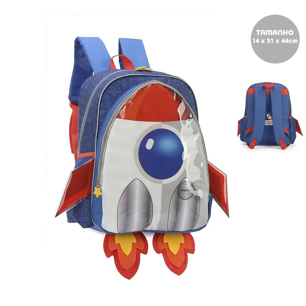 MOCHILA INFANTIL UP4YOU FOGUETE - LUXCEL
