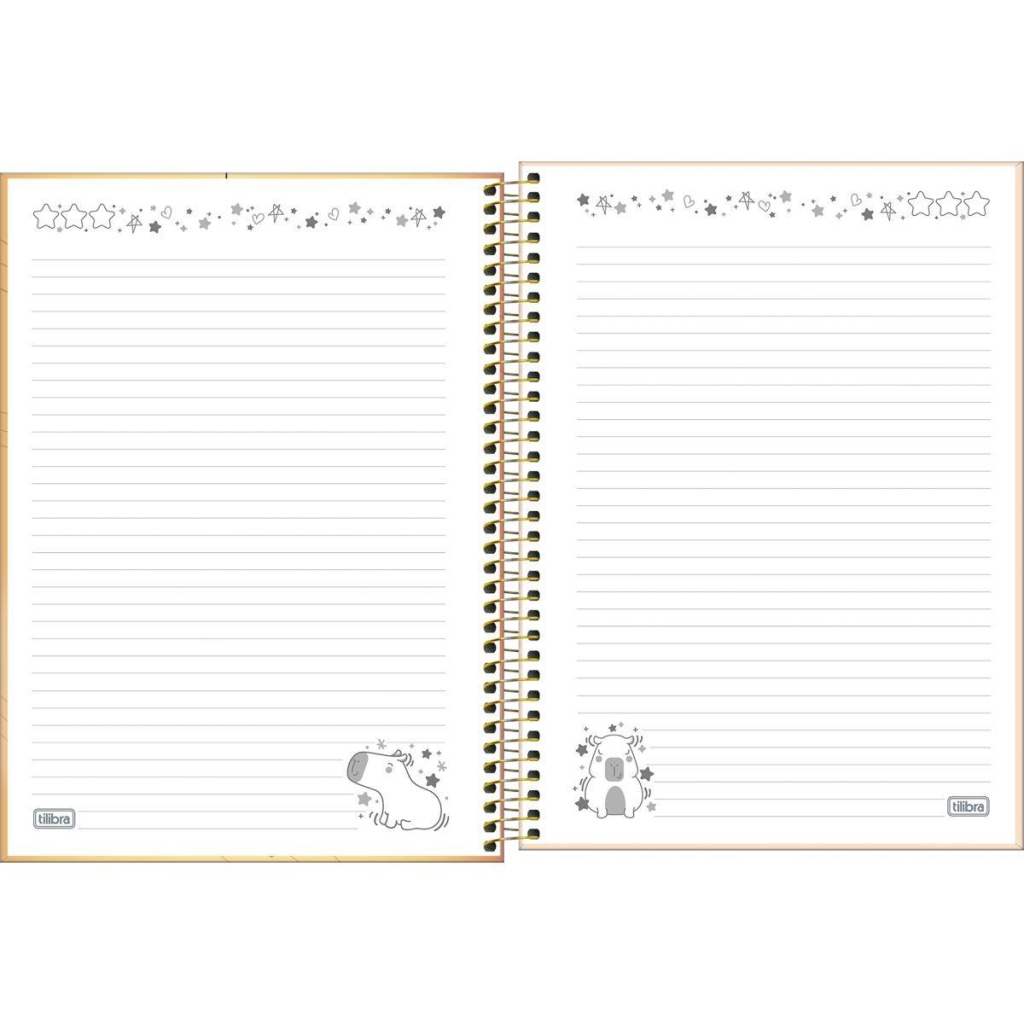 CADERNO UNIVERSITÁRIO 1M 80F - CAPYCLUB CAPIVARA