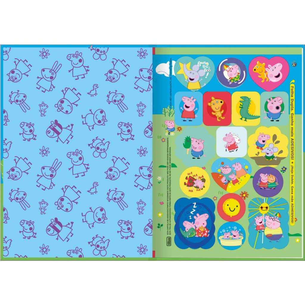 CADERNO BROCHURA 1/1 80F - PEPPA PIG