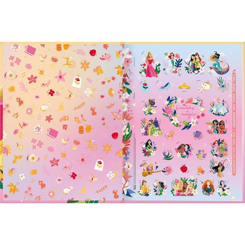 CADERNO BROCHURA 1/1 80F - PRINCESAS