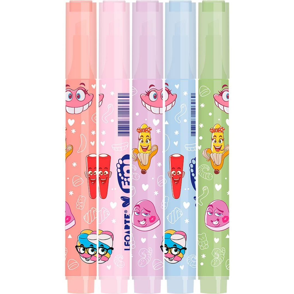 KIT MARCA-TEXTO FINI C/AROMA 5 CORES