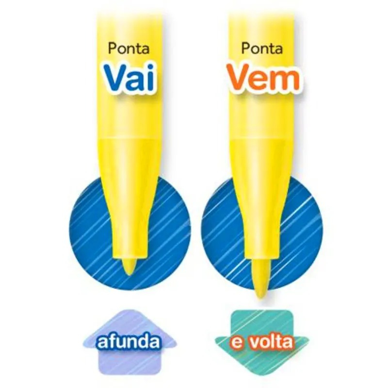 CANETA HIDROGRAFICA VAI E VEM 36 CORES FABER-CASTELL