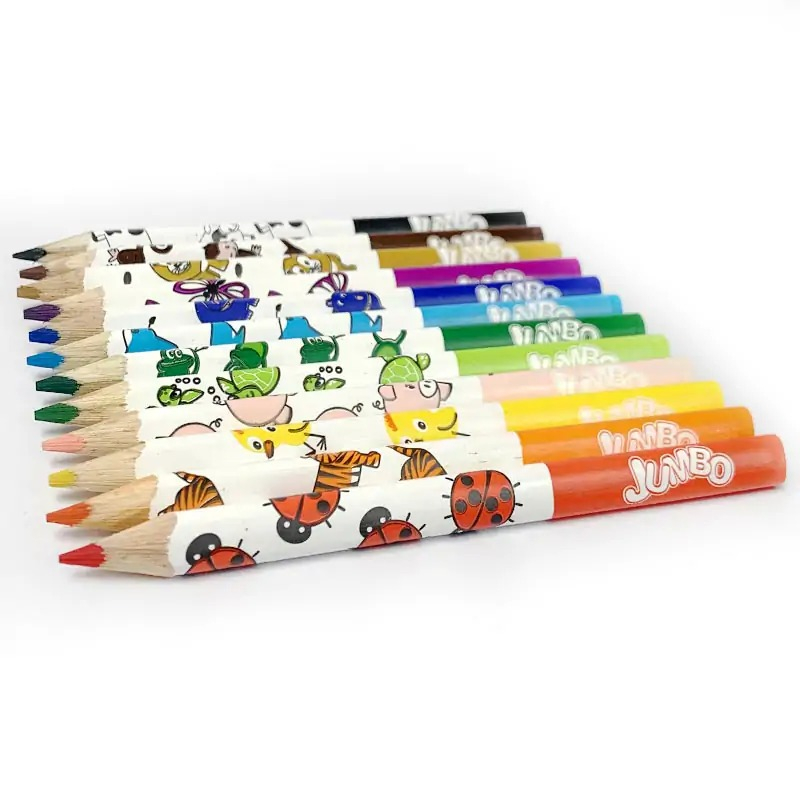 ECOLAPIS JUMBO TRIANGULAR COM APONTADOR 12 CORES FABER-CASTELL