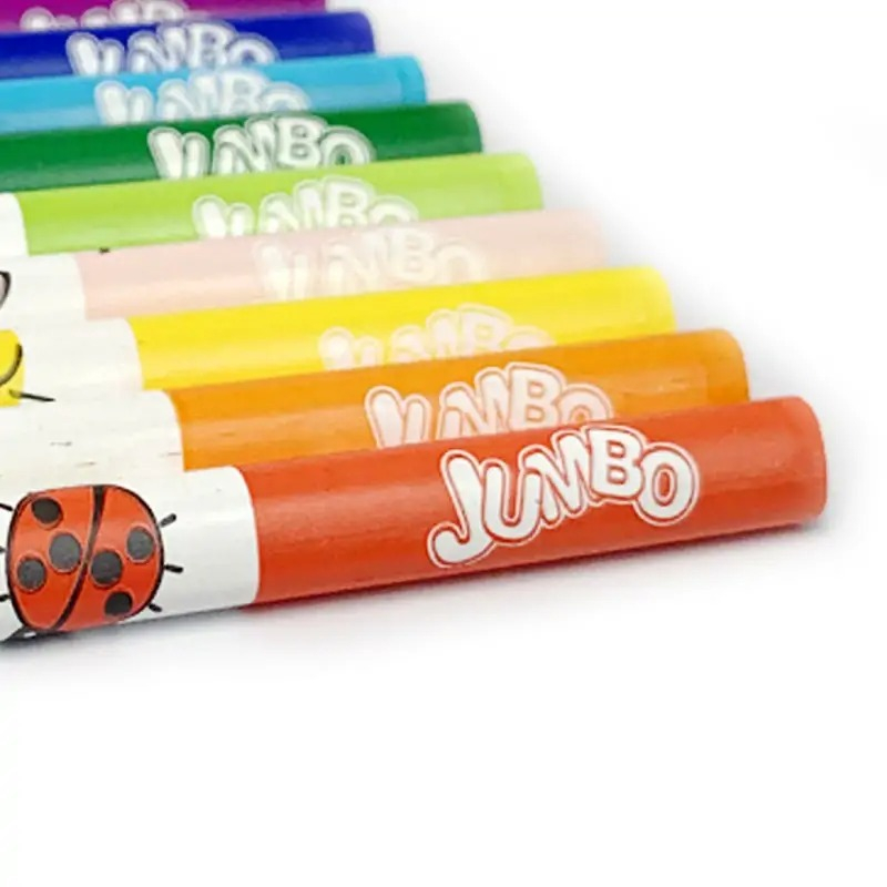 ECOLAPIS JUMBO TRIANGULAR COM APONTADOR 12 CORES FABER-CASTELL