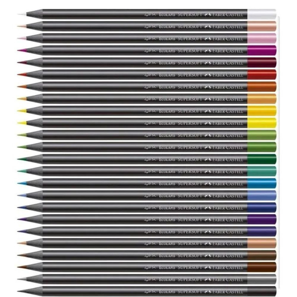 ECOLAPIS DE COR SUPERSOFT 24 CORES FABER-CASTELL