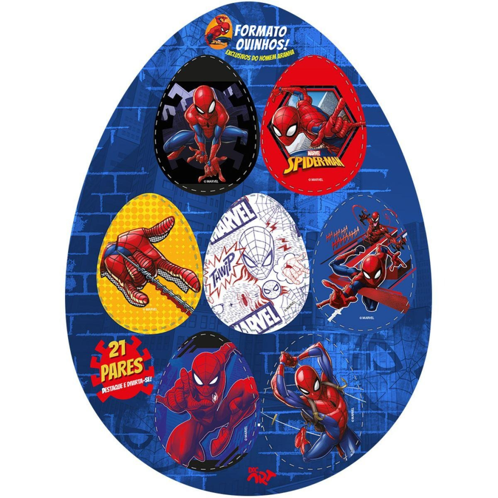 OVO TINTA GUACHE CRIATIVO HOMEM ARANHA - DAC