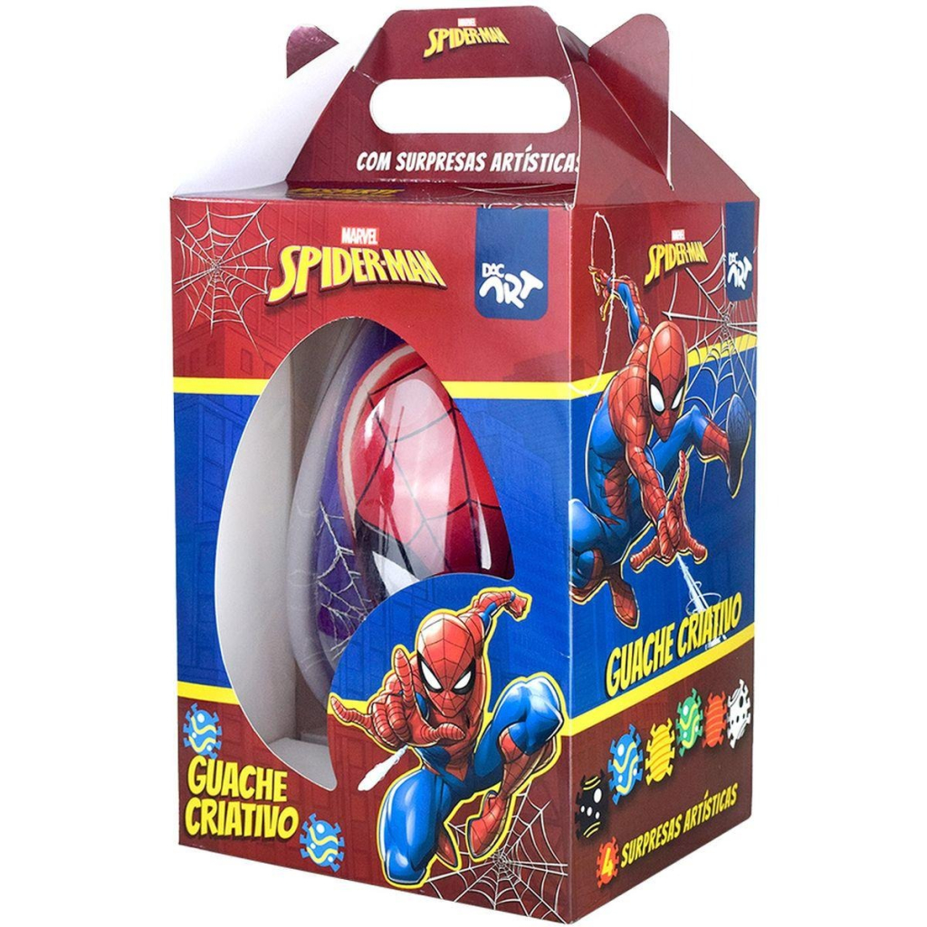 OVO TINTA GUACHE CRIATIVO HOMEM ARANHA - DAC